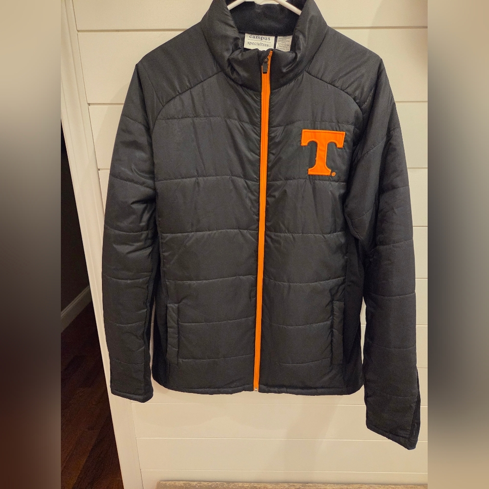 Tennessee Bllack and Orange Quilted Jacket